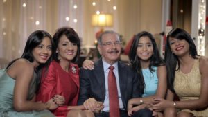 Danilo Medina y su familia.