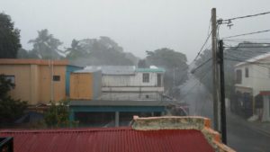 Una granizada cayó en Santiago Rodríguez.