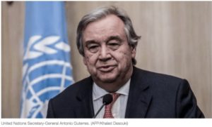 El secretario general de las Naciones Unidas Antonio Guterres, habla sobre Venezuela.