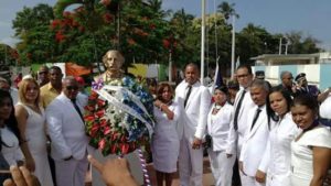 Alcalde de Pedro Brand durante una actividad el 16 de agosto.