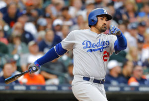 El primera base mexicano Adrián González, de los Dodgers de los Ángeles.