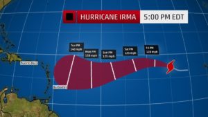 Huracán Irma (Imagen vía @RAPS14_2daParte)