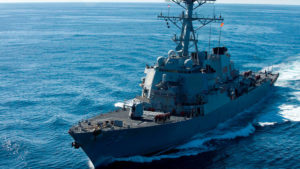 El destructor, buque de guerra estadounidense (foto actualida.rt.com)