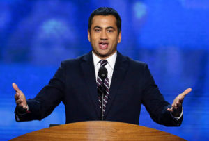FILE - In this Sept. 4, 2012 file photo, Actor Kal Penn addresses the Democratic National Convention in Charlotte, N.C. Penn, artist Chuck Close and virtually the entire membership of the President’s Committee On the Arts and Humanities have announced their resignation. In a letter released this week, Aug. 18, 2017, 17 committee members cited the “false equivalence” of President Donald Trump’s comments about last weekend’s “Unite the Right” gathering in Charlottesville, Va. (AP Photo/J. Scott Applewhite)