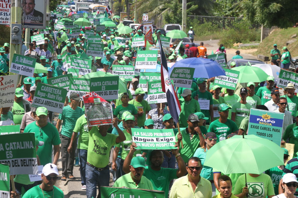 La Marcha Verde se manifiesta en Nagua