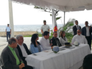 Alcalde del Distrito Nacional, David Collado, anuncia regulación de vehículos pesados por el Malecón.