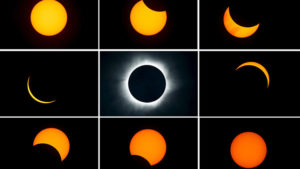 Proceso de eclipse solar total