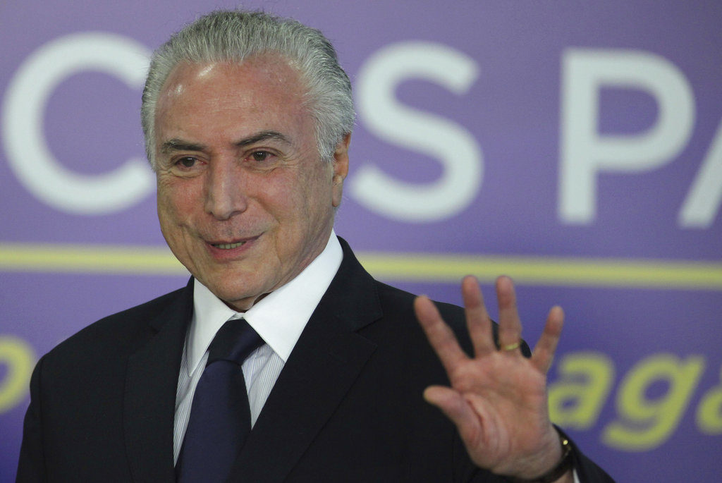 El presidente de Brasil Michel Temer sobrevive a votación en el Congreso