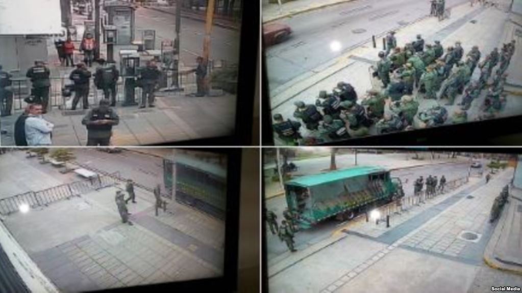 Fuerzas de seguridad venezolanas rodean la fiscalía general antes de su posible remoción