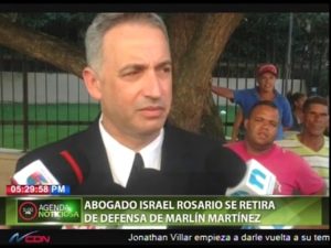 El abogado Israel Rosario, defensor de Marlin y su hijo Marlon Martínez