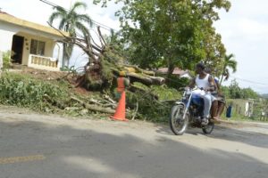 Paso del huracán Irma por Samaná.