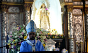 El arzobispo de Santo Domingo Francisco Ozoria Acosta ofició en la Catedral Primada de América la misa con motivo del Día de Nuestra Señora de Las Mercedes, patrona de la República Dominicana.