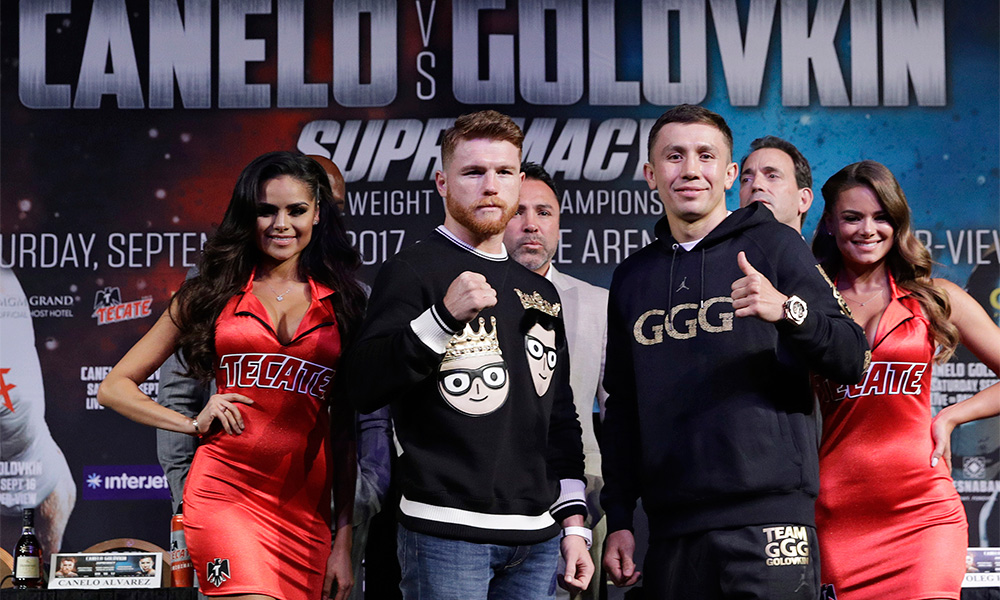Canelo Álvarez y Gennady Golovkin pelearán mañana en Las Vegas.