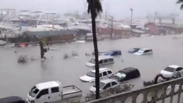 Destrucción del huracán Irma en Sain Martin (foto vía Infobae.com)