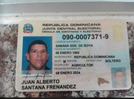 Juan Alberto Santana Fernández mató a tres miembros de su familia y luego se suicidó, en Monte Plata