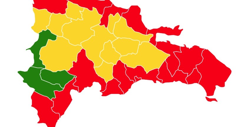 Coe coloca 17 provincias en alerta roja