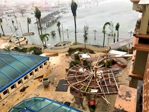 El huracán Irma causó grandes destrozos en San Martín.