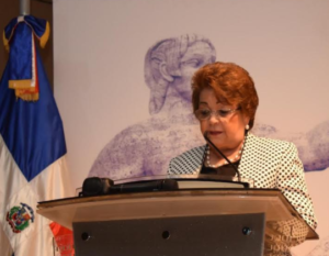 Alejandrina Germán, ministra de Educación Superior Ciencia y Tecnología (MESCYT)