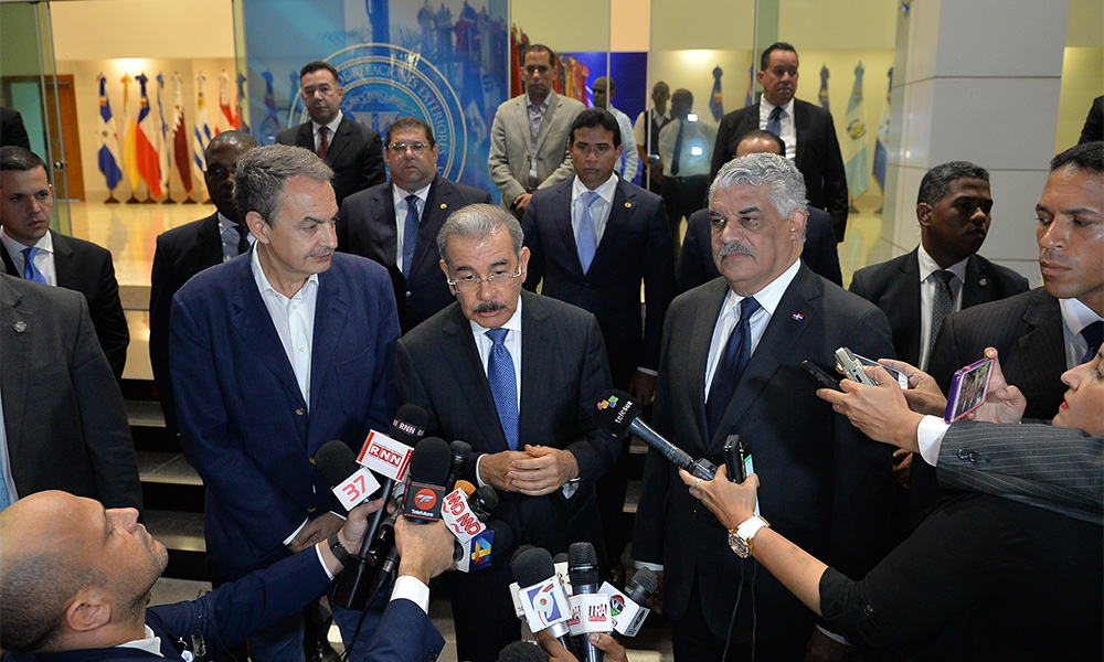 El Gobierno venezolano y la oposición se reunieron en Santo Domingo, con la mediación del presidente Medina. (Foto archivo. Romelio Montero)