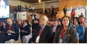 El director general de la OMSA, Manuel Rivas, participa en el evento en Bolivia.