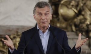 Presidente de Argentina Mauricio Macri.