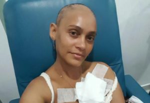 Maribel Rivas, una joven que padece cáncer de mama. (Foto Adalgisa Corcino)