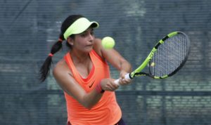 Jackeline López, de Estados Unidos, durante un juego en la Copa Mangú.