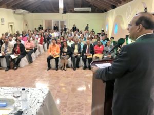 JCE realiza encuentro con Miembros Titulares y Secretarios de las 24 Juntas Electorales del Sur del país, en Barahona, con la presencia de los Magistrados Miembros Titulares, encabezados por su Presidente, Julio César Castaños Guzmán.