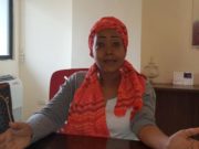 Felicita Encarnación Ogando, afectada de cáncer
