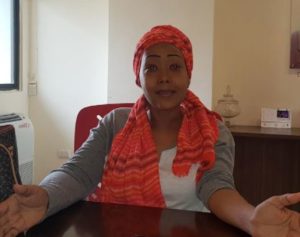Felicita Encarnación Ogando, afectada de cáncer