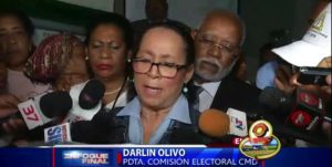 Darlin Olivo, presidenta Comisión Electoral del CMD