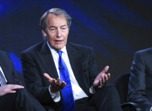 En esta imagen del martes 12 de enero de 2016, Charlie Rose participa en el panel 