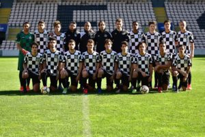 El conjunto de fútbol Boavista FC B Sub-18, integrado en su mayor parte por jóvenes dominicanos que se están formando en esa disciplina en Portugal.