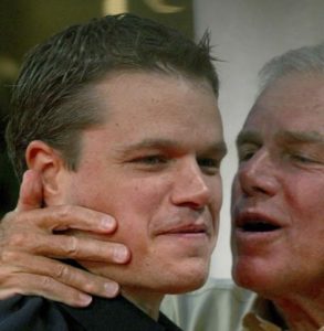 Matt Damon junto a su padre Kent Damon