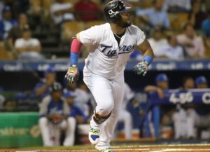 El jugador de los Tigres del Licey, Juan Francisco