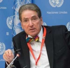 Alfred de Zayas, experto independiente del principal organismo de derechos humanos de la ONU visita Venezuela.