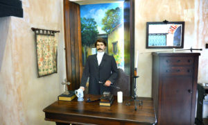 Figura de Juan Pablo Duarte de cera en la casa-museo inspirado en su honor.
