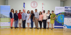 Autoridades durante la presentación de proyectos fue realizada en INTEC y reunió a especialistas e investigadores de distintos países de América Latina y el Caribe y Europa.