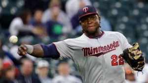 EL dominicano Miguel Sanó (22), jugador de los Mellizos de Minnesota