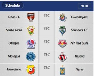 Equipos sorteados en la Liga de Campeones Concacaf.