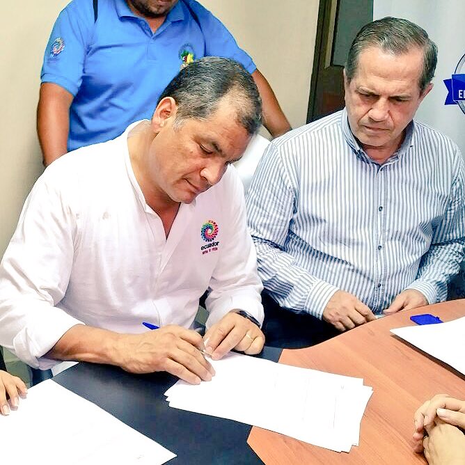 El expresidente ecuatoriano Rafael Correa