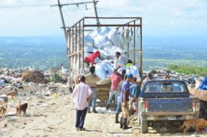 Vertedero en el municipio Tamboril.