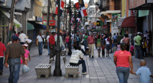 Calle El Conde en la Zona Colonial, República Dominicana