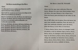 Comparación de las dos versiones del tema "De Boca"