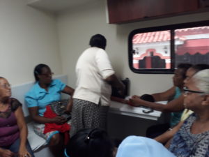 Durante la jornada de mamografías del Hospital Alcarrizos II y el Despacho Primera Dama