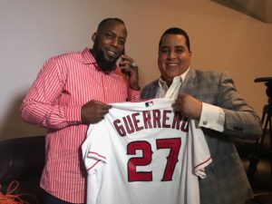 Vladimir Guerrero tras ser elegido al Salón de la Fama