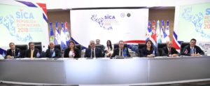 Cancilleres del SICA durante reunión en RD