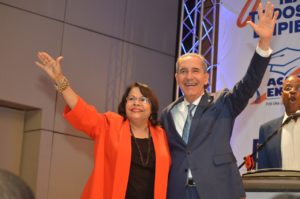 Emma Polanco y el exrector García Fermín