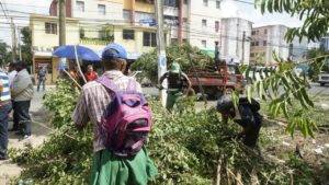 Trabajos comunitarios realizados por el ASDE en Invivienda