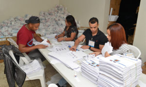 El PRM preparado para su convención de este domingo. Foto Danny Polanco